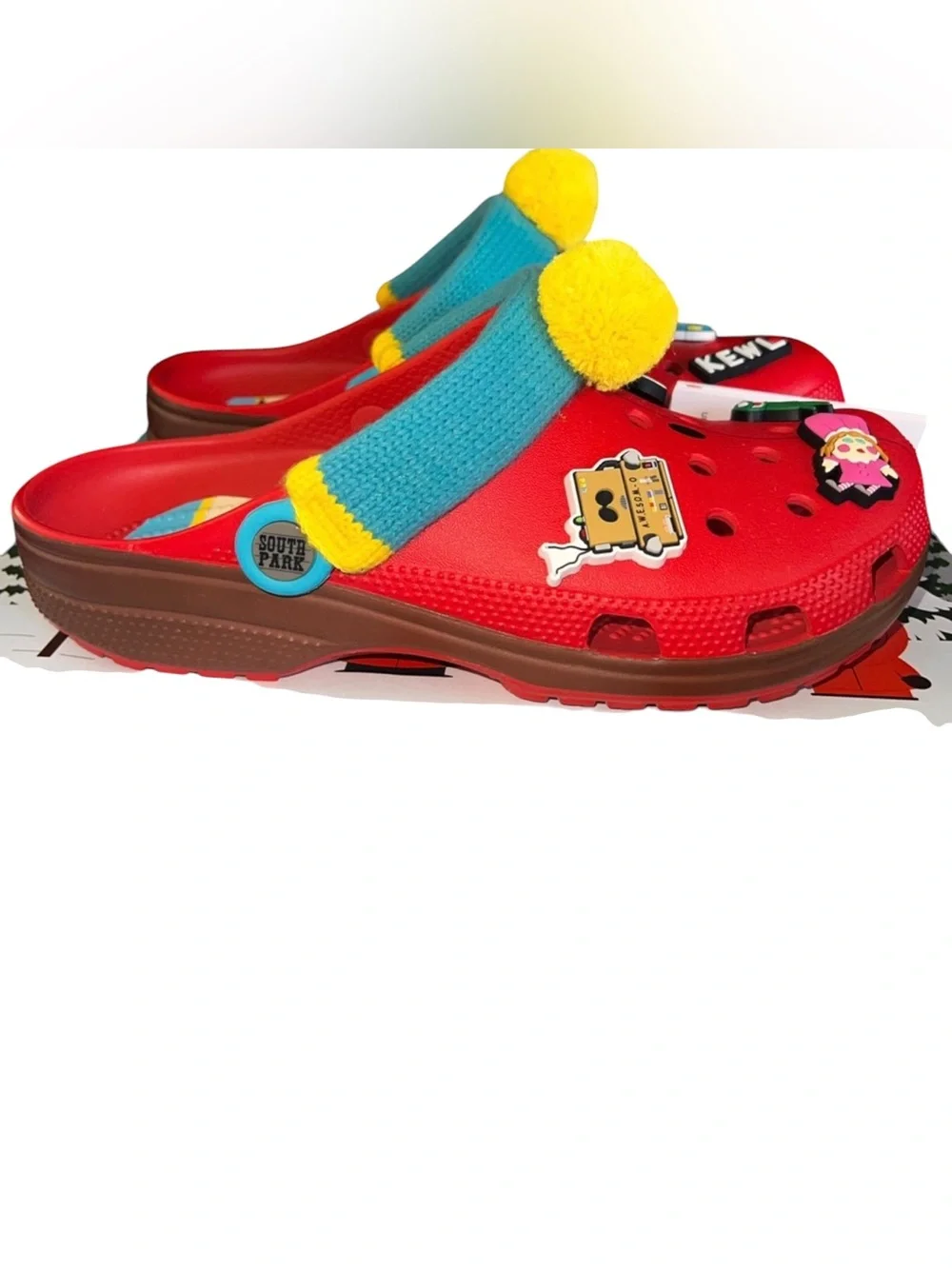 Crocs x South Park Cartman Classic Clog Slip On Red Comfort Unisex